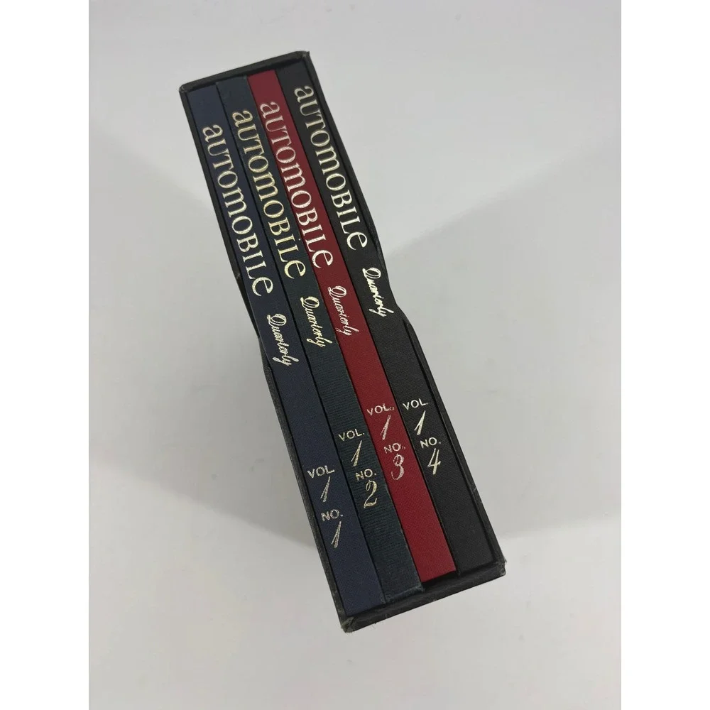 Automobile Quarterly Volume 1 Hardcover Book Set Nos 1-4 with Slipcase Vintage